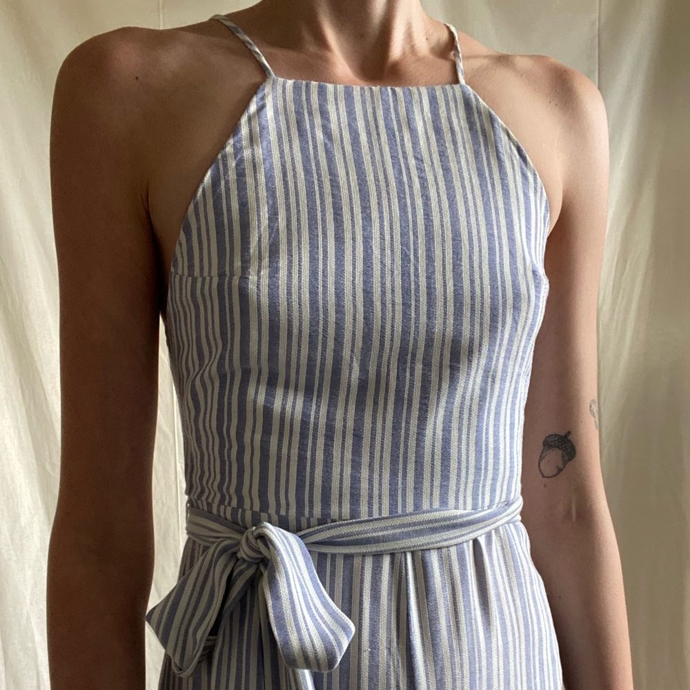 High neck pastel jumpsuit
